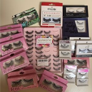 Assorted False Eyelashes bundle 34 pairs!